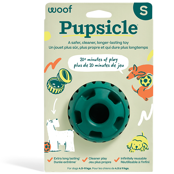 Woof Pet Pupsicle Toy Green