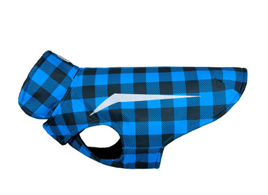 RC Shasta Coat Blue Buffalo Plaid DISC Big Dog Little Dog Bakery - Main Image