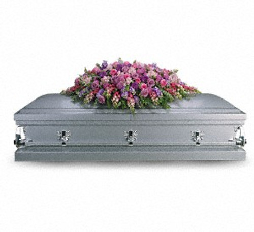 Lavender Tribute Casket Spray