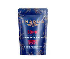 PharmaCBD Cherry Sours D8+D9 Gummies