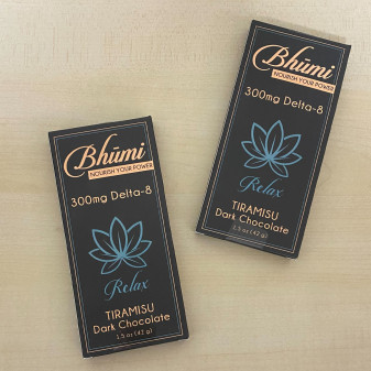 Bhumi Tiramisu Dark Chocolate Bar (300mg D8)