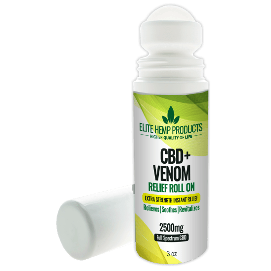 Elite Hemp CBD + Venom Roll On - 2500mg
