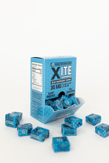 Xite Delta-9 Raspberry Chews - 30mg each