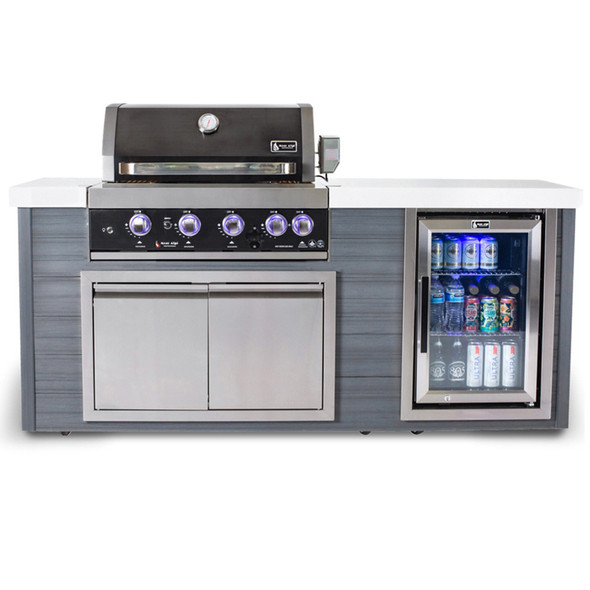 Mont Alpi MA400 Artwood Island in Black Stainless Steel - MA400-AWBSS