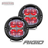 Rigid Industries 360 Series 4" LED Off Road Light Red Backlight Pair 36116