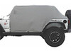 Smittybilt 1061 Cab Cover w Door Flap for 1992-2006 Jeep Wrangler YJ TJ Gray