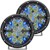 Rigid Industries 360 Series 6" LED Off Road Light Blue Backlight Pair 36202