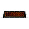 Rigid Industries 110223 E-Series 10 Inch Spot LED Light Bar with Amber PRO Lens