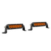 Rigid Industries 906705 SR-Series SAE 6" LED Light with Amber PRO Lens Pair