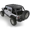 Smittybilt 95500 Cloak Extended Mesh Top for 07-18 Jeep Wrangler JK 4 DR Black