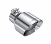 MBRP T5187 Stainless Exhaust Tip 3" Inlet 5" Outlet 8" Long Angle Cut Dual Wall