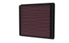 K&N 33-5127 Replacement Air Filter for 2021-2023 Jeep Wrangler JL 6.4L