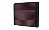 K&N 33-5127 Replacement Air Filter for 2021-2024 Jeep Wrangler JL 6.4L