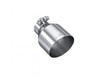 MBRP 2.5" In 4.5" Out 6.5" Long Round Angle Cut Universal Exhaust Tip T5191