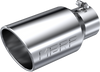 T5073 - MBRP STAINLESS STEEL EXHAUST TIP 6" OUTLET ROLLED ANGLED 4" INLET 12" LENGTH