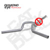 DIAMOND EYE 4" CAT BACK DUAL STAINLESS EXHAUST 06-07 CHEVY GMC DURAMAX DIESEL NO MUFFLER - K4124S-RP