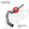 DIAMOND EYE 5" CAT BACK EXHAUST 03-07 FORD POWERSTROKE DIESEL 6.0L NO MUFFLER