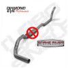 DIAMOND EYE 4" EXHAUST TURBO BACK 1989-1993 DODGE DIESEL 2X4 ONLY NO MUFFLER