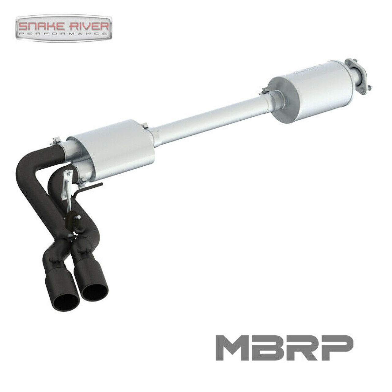 MBRP 3" SINGLE SIDE DUAL EXHAUST FOR 2015-2020 FORD F150 2.7L 3.5L 5.0L BLACK