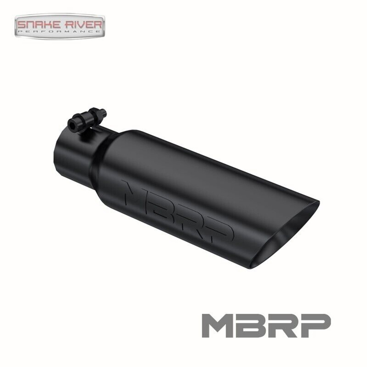 MBRP 12" STAINLESS STEEL EXHAUST TIP 2.5" IN 3.5" OUT DUAL WALL ANGLED T5106