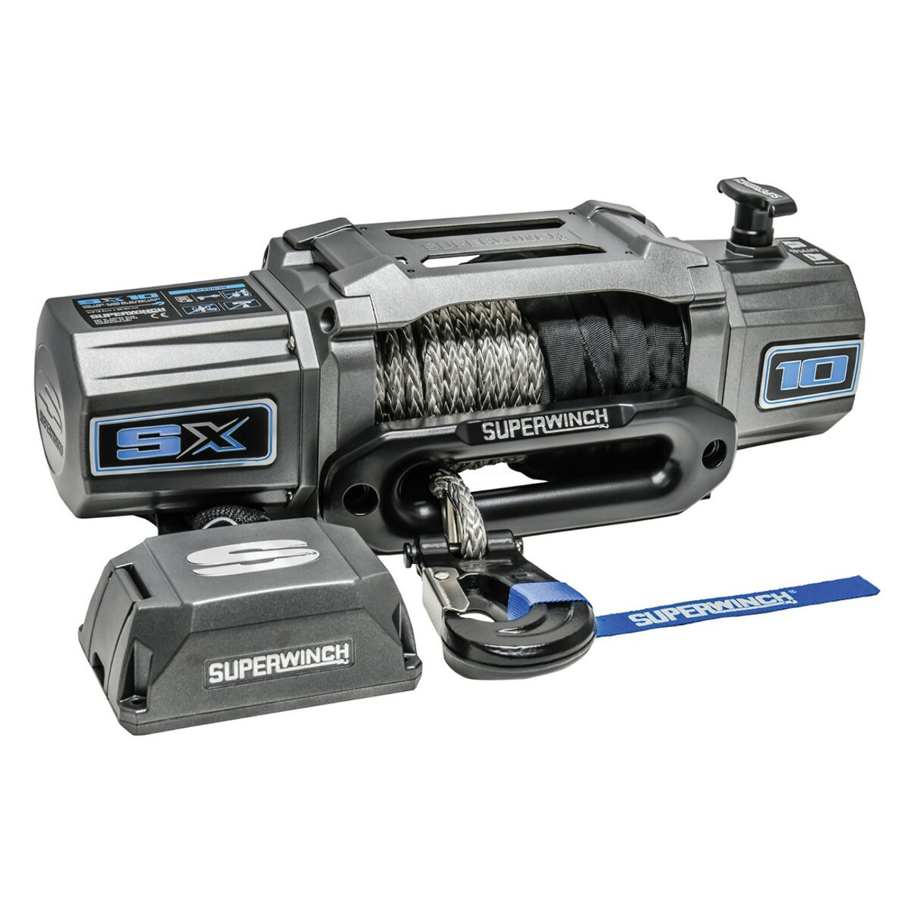 Superwinch SX10SR Synthetic Rope Winch 5.5 HP 10,000 lbs w Remote  1710201