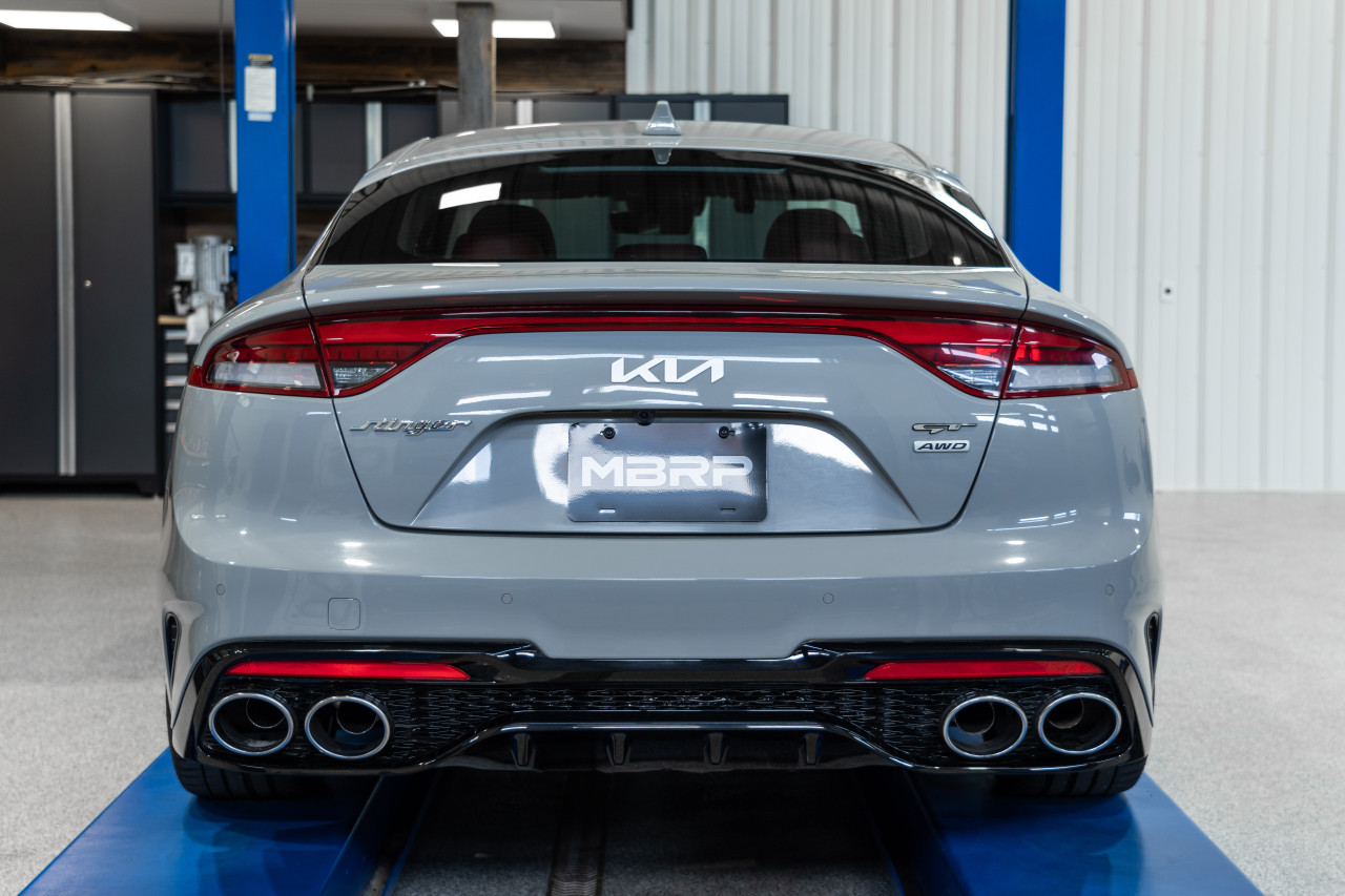 MBRP 2.5" Cat Back Dual Split Rear Exhaust for 2022 Kia Stinger 3.3L AWD/RWD Active Exhaust  S4708304