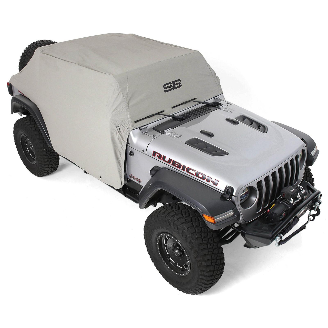 Smittybilt Water Resistant Cab Cover for 2018-2023 Jeep Wrangler JL 4 Door Gray