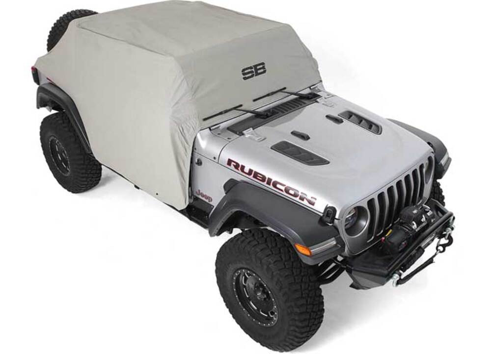 Smittybilt Water Resistant Cab Cover for 2018-2023 Jeep Wrangler JL 4 Door Gray