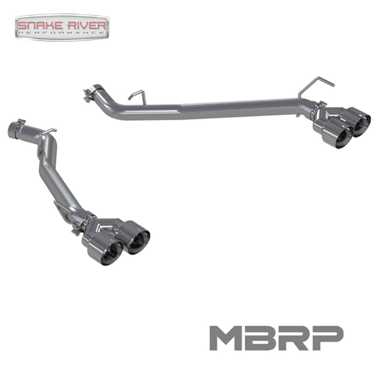 MBRP Axle Back Exhaust w Dual Rear Quad Tips for 2020-2025 Ford Explorer Aviator