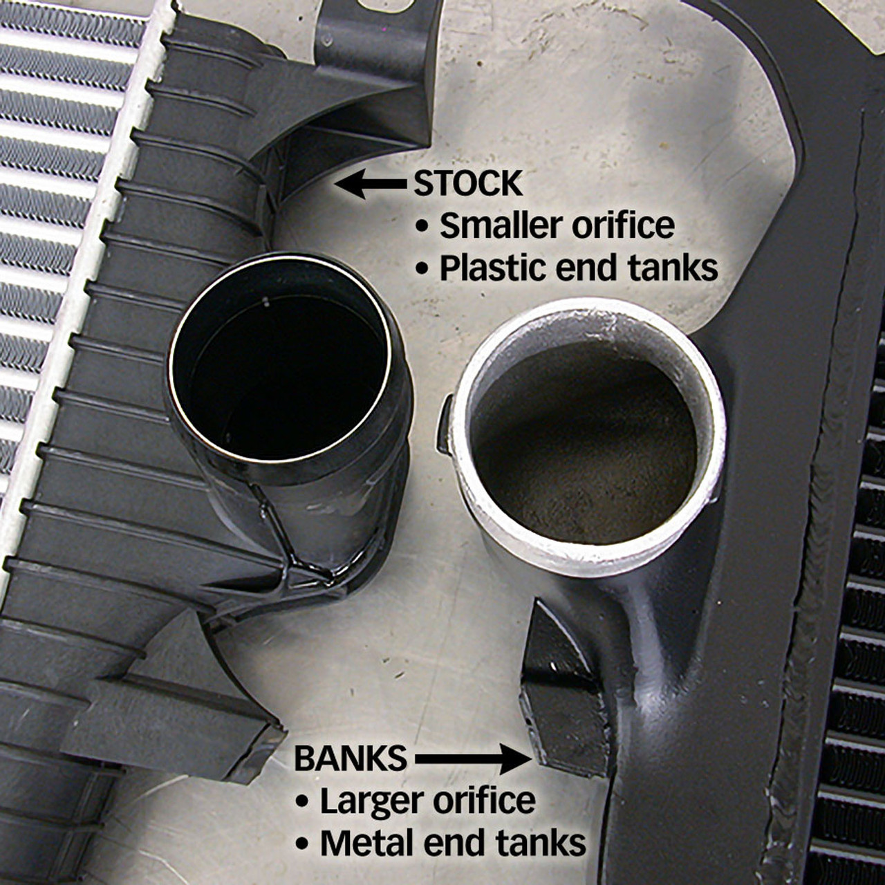 Banks 25974 Techni-Cooler Intercooler for 2003-2004 Ford Powerstroke Diesel 6.0L