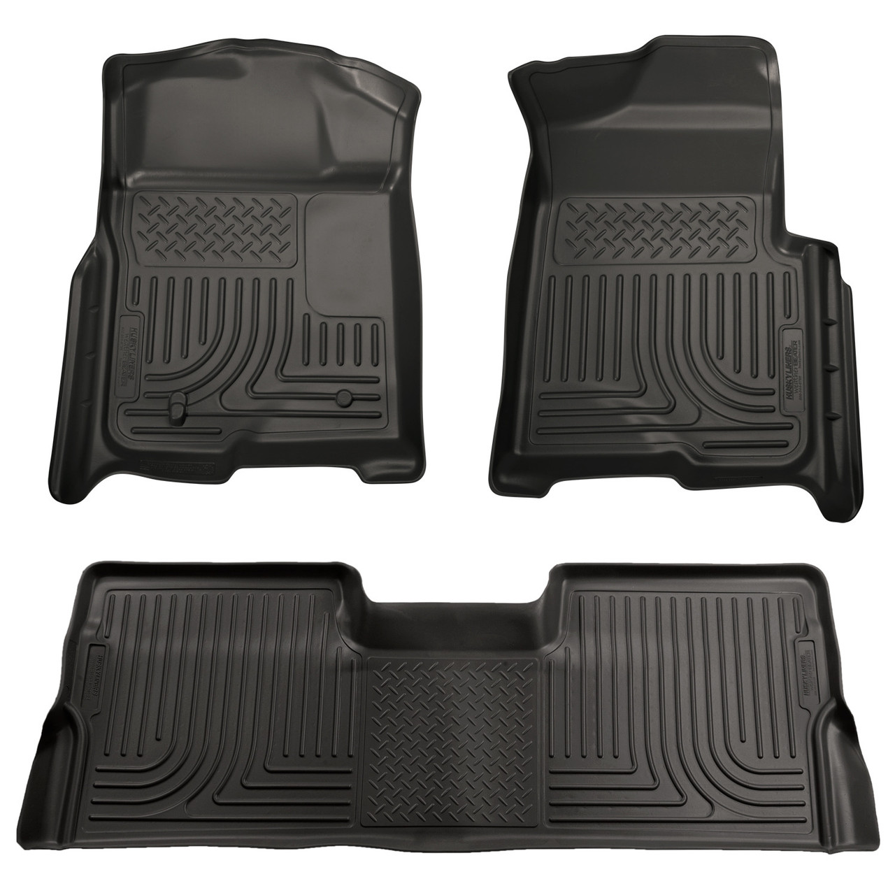 Husky Liners 98391 WeatherBeater Floor Liner for 08-10 Ford Superduty SuperCab Black