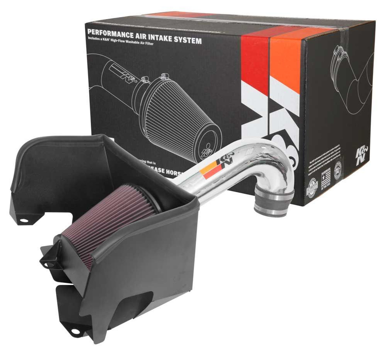 K&N 77-1578KP Performance Air Intake Kit For 2019-2024 Ram 1500 5.7L No eTorque