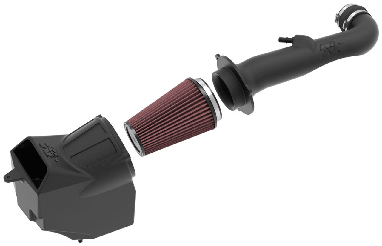 K&N 63-1576 Performance Air Intake For 2018-2023 Jeep Wrangler JL Gladiator 3.6L