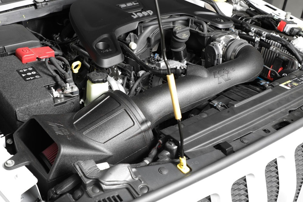 K&N 63-1576 Performance Air Intake For 2018-2026 Jeep Wrangler JL Gladiator 3.6L
