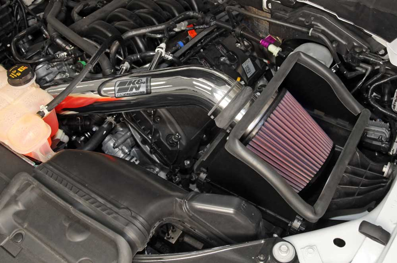 K&N 77-2591KP Performance Cold Air Intake System For 2015-2020 Ford F-150 5.0L