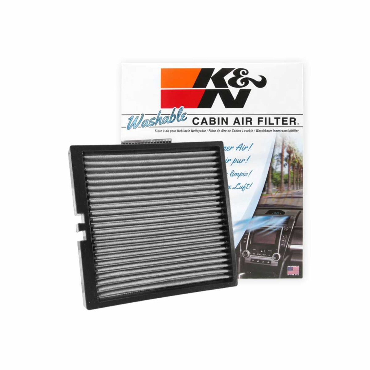 K&N VF2044 Cabin Air Filter For 14-18 Chevy Silverado GMC Sierra 1500 5.3L 6.2L