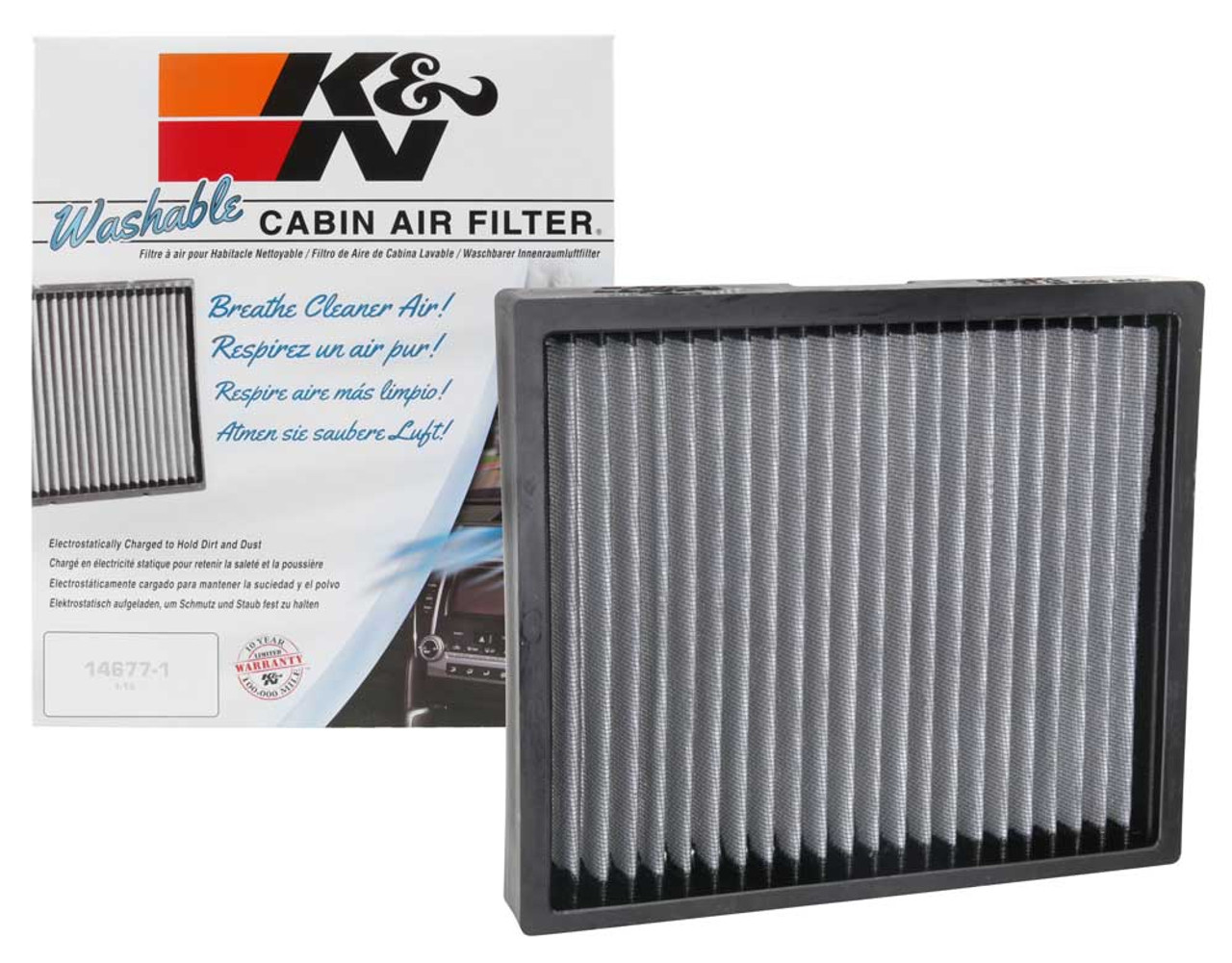 K&N VF2071 Cabin Air Filter For 20-24 Chevy Silverado Sierra 2500 3500 6.6L