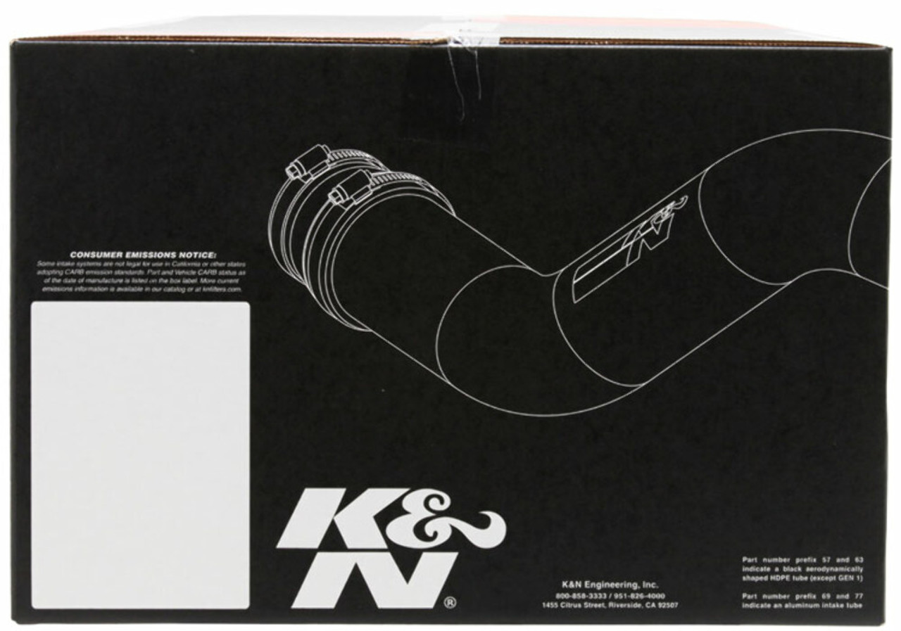 K&N 77-2585KS Performance Air Intake System For 12-14 Ford F-150 3.7L Oiled
