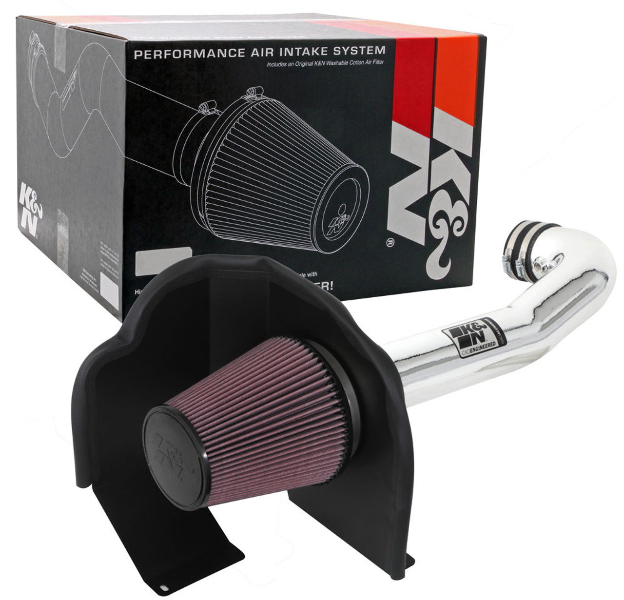 K&N 77-3082KP  Air Intake For 14-18 Chevy Silverado GMC Sierra 1500 5.3L 6.2L