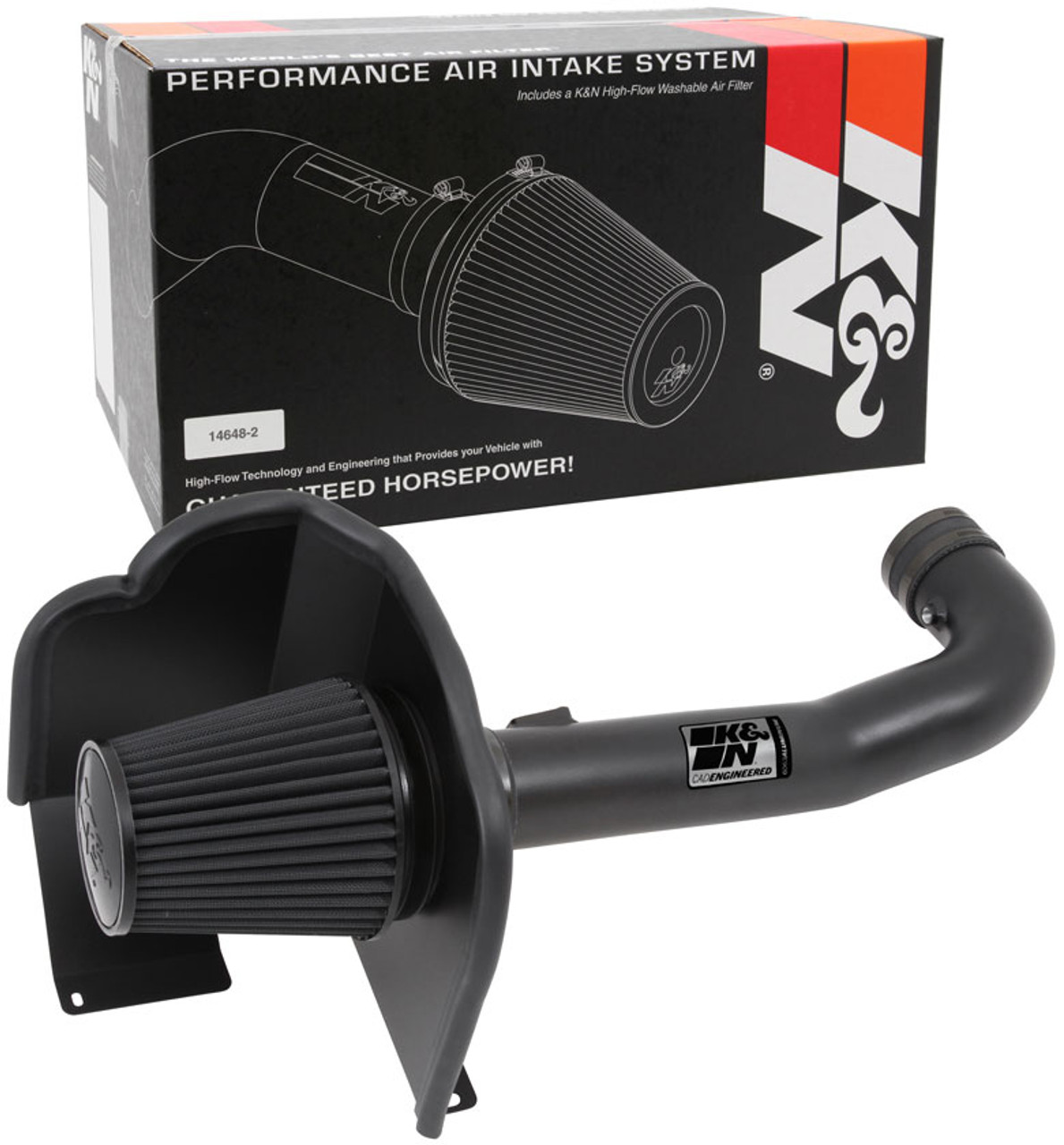 K&N 71-3082 Blackhawk Air Intake For 14-18 Chevy Silverado Sierra 1500 5.3L 6.2L