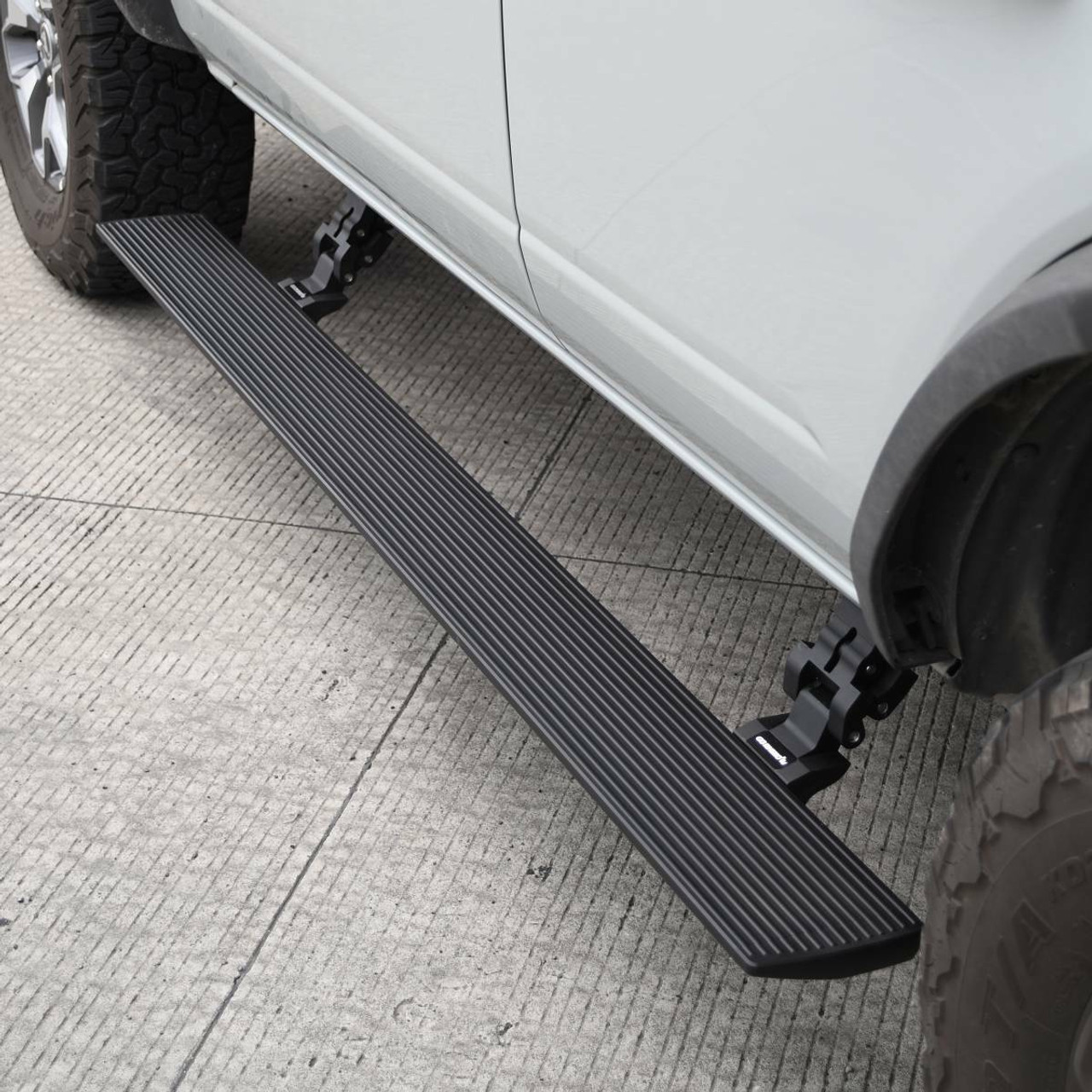 Go Rhino 20412974PC E1 Electric Running Board For 21-24 Ford Bronco Textured 4DR