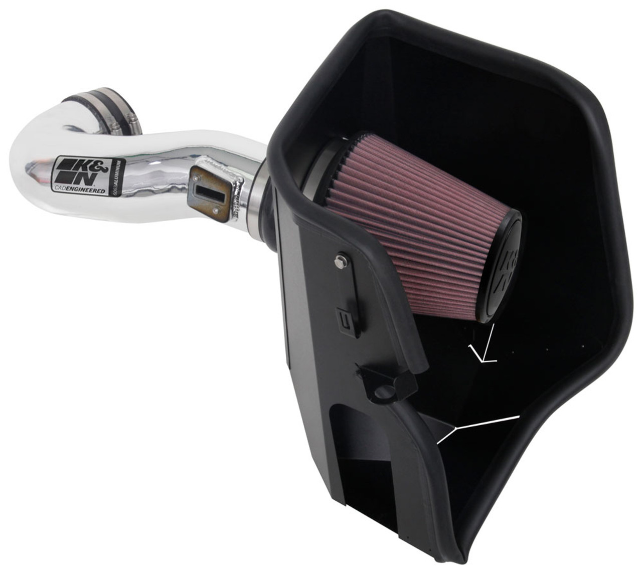 K&N 77-3110KP Air Intake For 2019-2024 Chevy Silverado GMC Sierra 1500 5.3L 6.2L