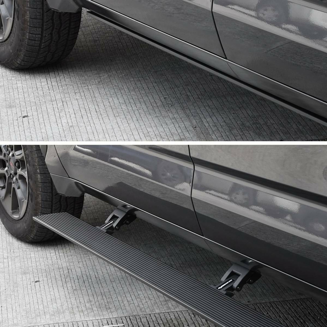 Go Rhino 20443587PC E1 Electric Running Boards For 22-24 Toyota Tundra Crew Cab