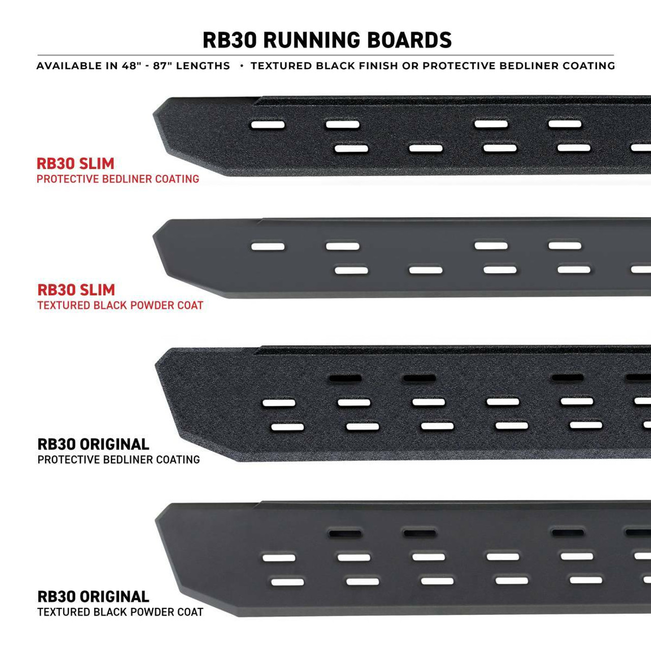 Go Rhino 69612973PC RB30 Running Boards w Brackets For 21-24 Ford Bronco 4 Door