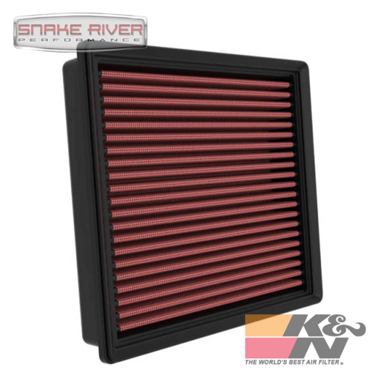 K&N 33-5127 Replacement Air Filter for 2021-2024 Jeep Wrangler JL 6.4L