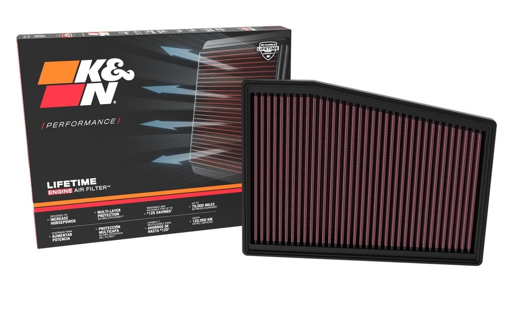 K&N 33-5128 Replacement Air Filter for 2022-2026 Cadillac CT5 Blackwing 6.2L V8