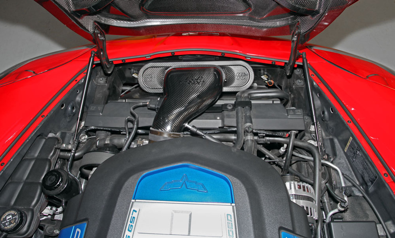 K&N 63-3080 Carbon Fiber Air Intake System For 09-13 Chevrolet Corvette ZR1 6.2L