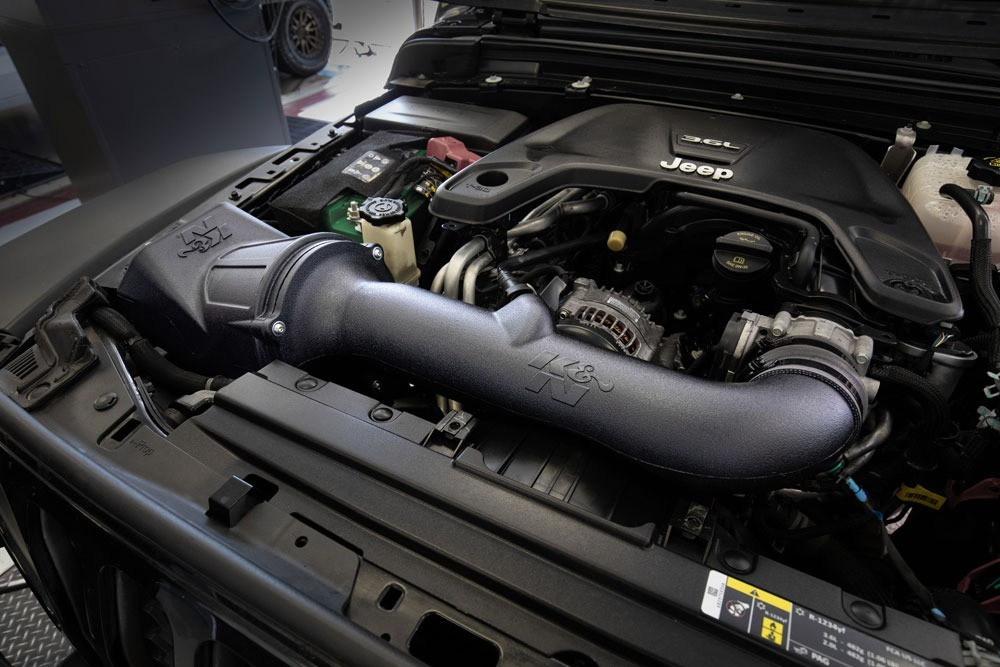 K&N Dry Flow Cold Air Intake For 18-26 Jeep Wrangler JL Gladiator 3.6L 30-1576