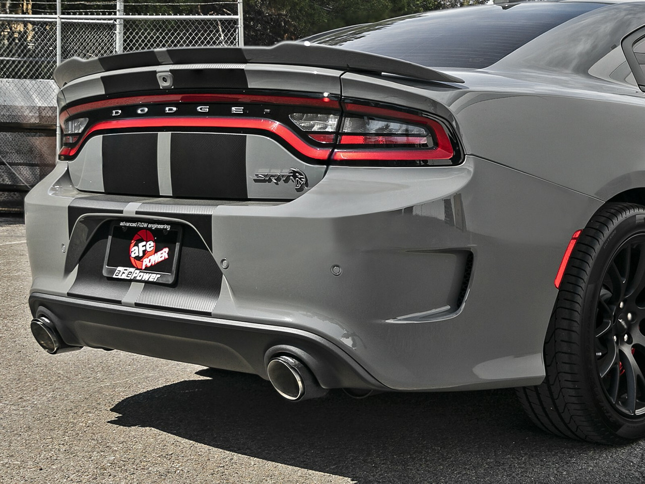 AFE  4 1/2" Carbon Fiber Exhaust Tips for 15-23 Dodge Charger Hellcat 6.2L 6.4L