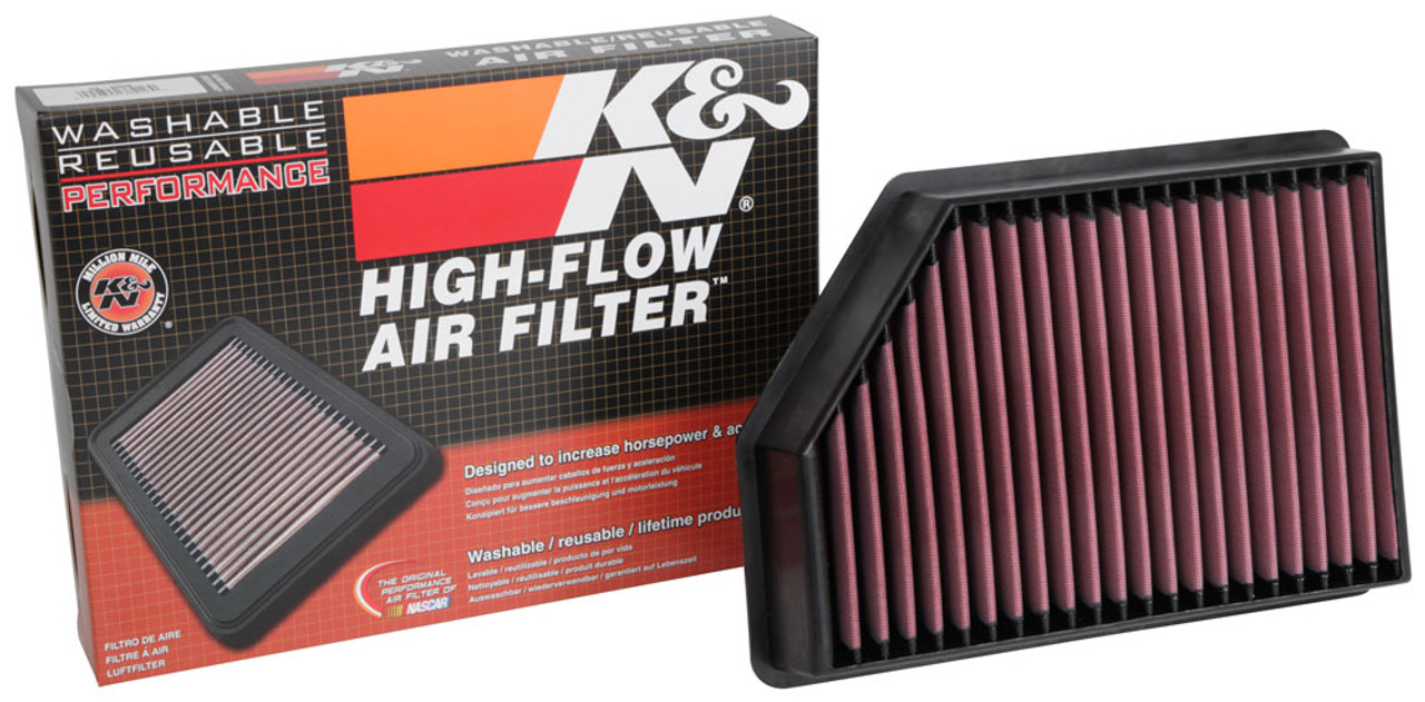 K&N 33-5098 Replacement Air Filter For 2020-2024 Chevy GMC Duramax Diesel 6.6L